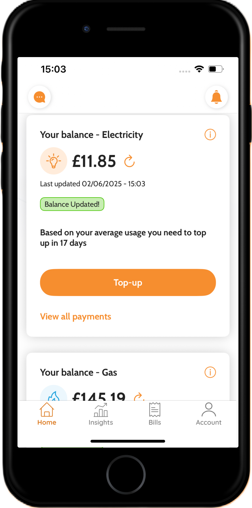 Your balances
